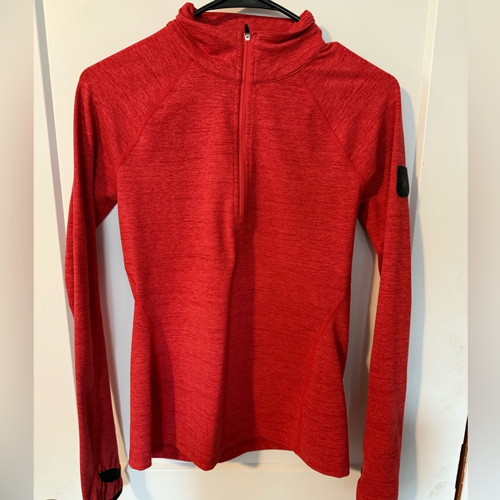 Spyder Red Fitted Long Sleeve Base-layer